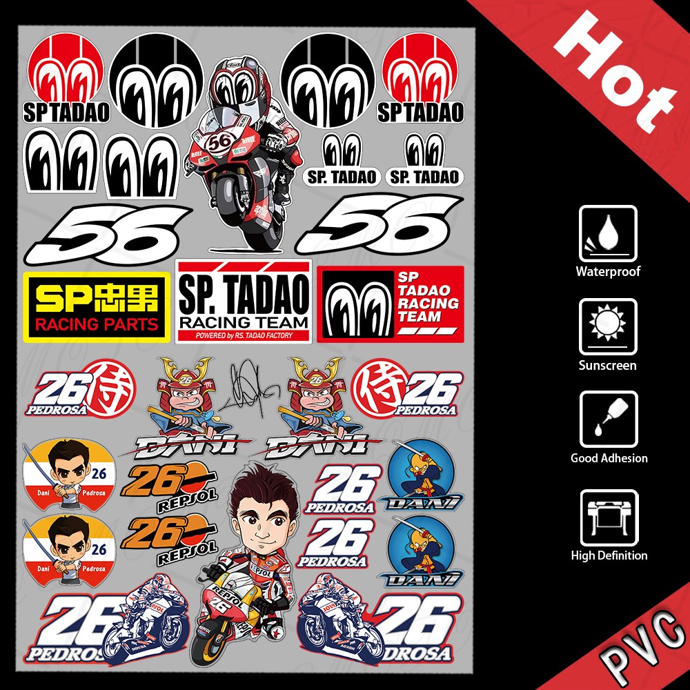 Streetwear Brand Stickers - Autocollant de samouraï Dani Pedrosa en