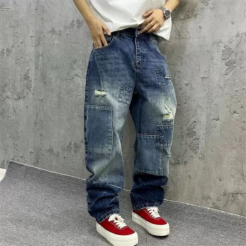 Streetwear Brand Denim - Jeans de marque à empiècements, mode