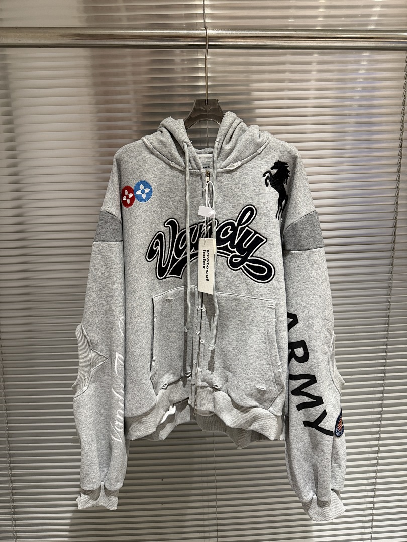 Streetwear Brand Collabs - Sweat à capuche zippé oversize pour
