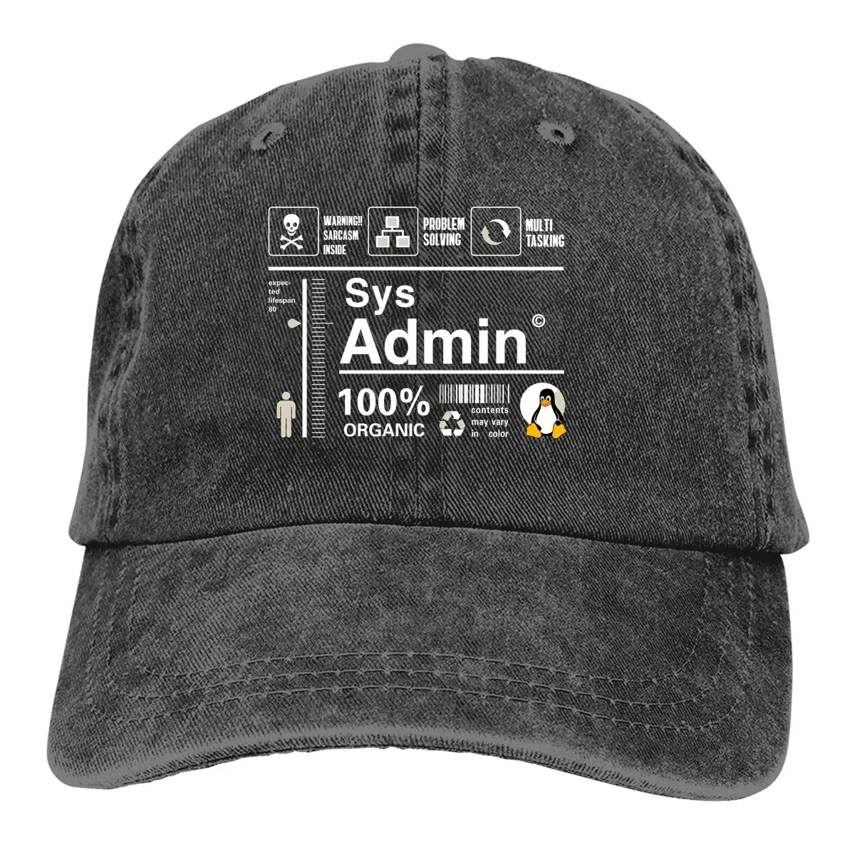 Stussy Bucket Hat - Linux Kit Infographic Sys Admin pingouin