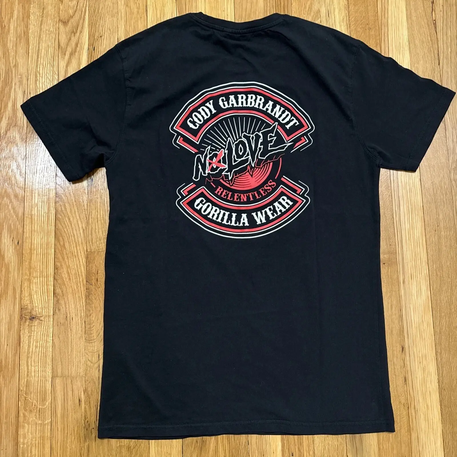 Streetwear Brand Vintage - T-shirt Gorilla Brand Cody Garbrandt noir