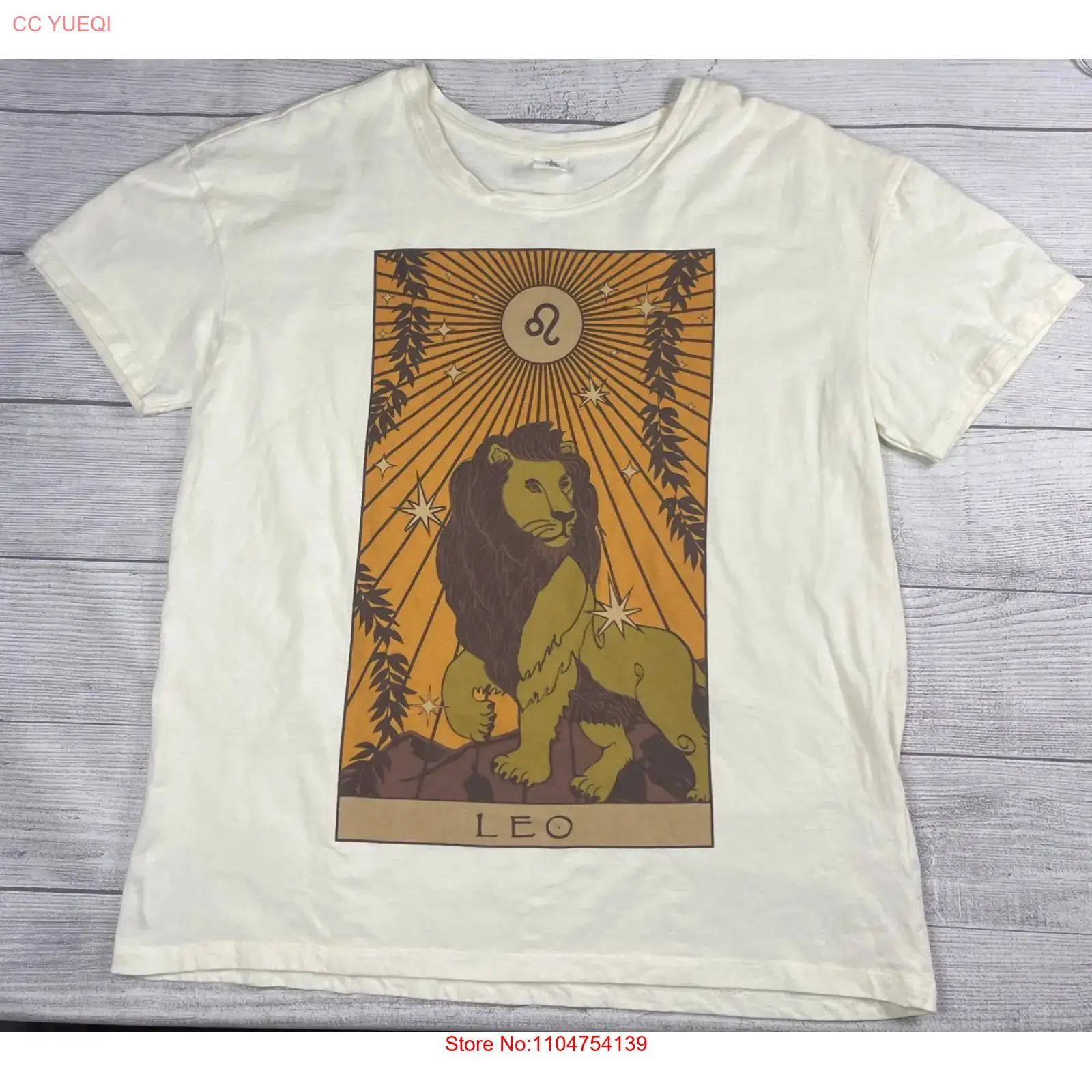 Streetwear Brand La - T-shirt vintage Y2K Zodiaque Lion Taille