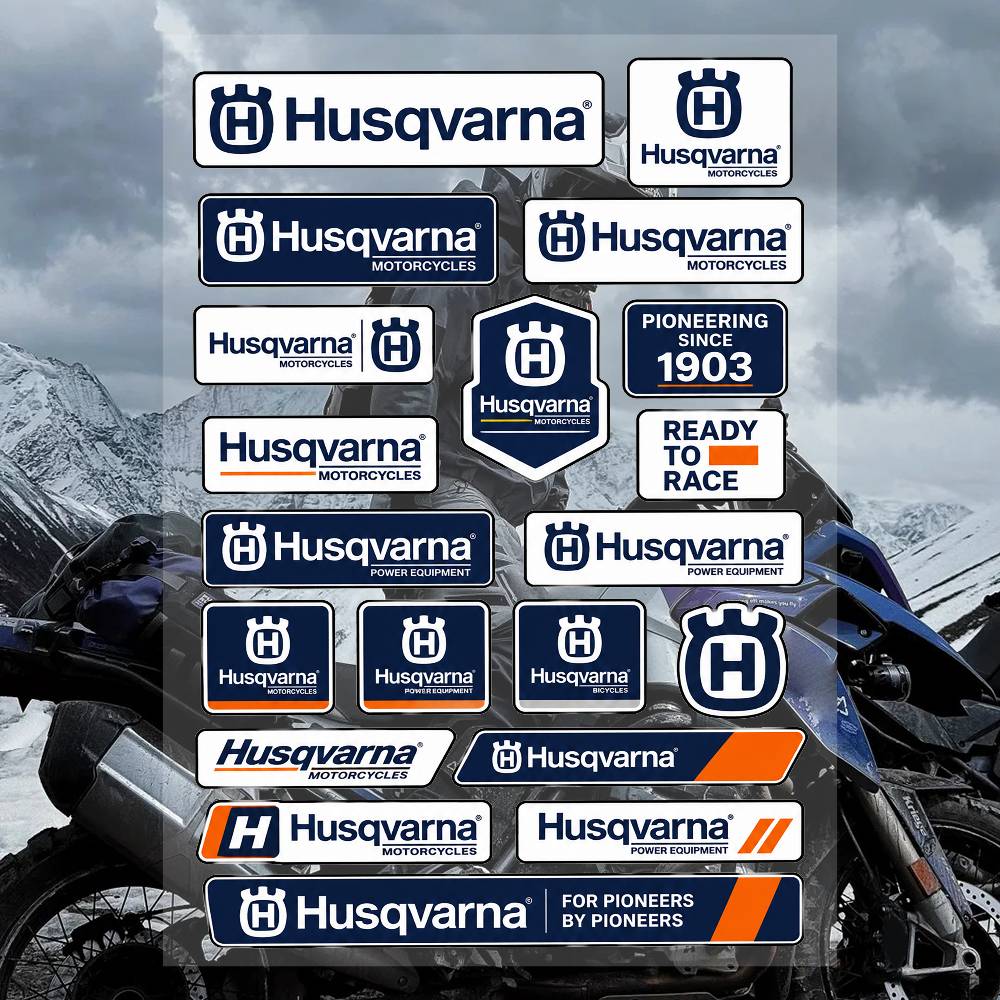 Streetwear Brand Stickers - Ensemble d'autocollants de la marque A-Husq-svasr-na