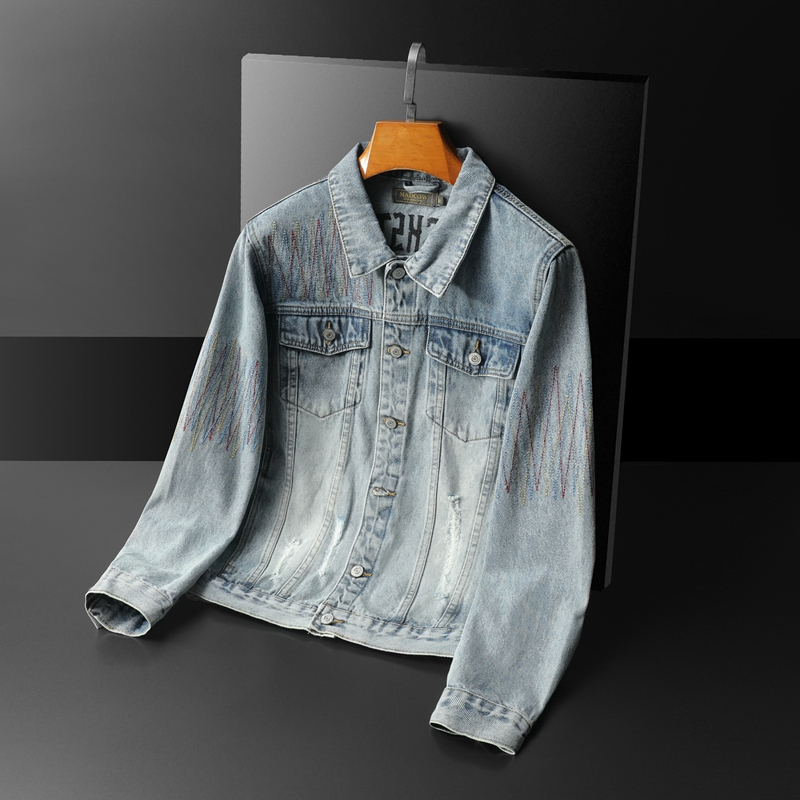 Veste en jean délavée vintage  - Streetwear Brand Denim avis et prix