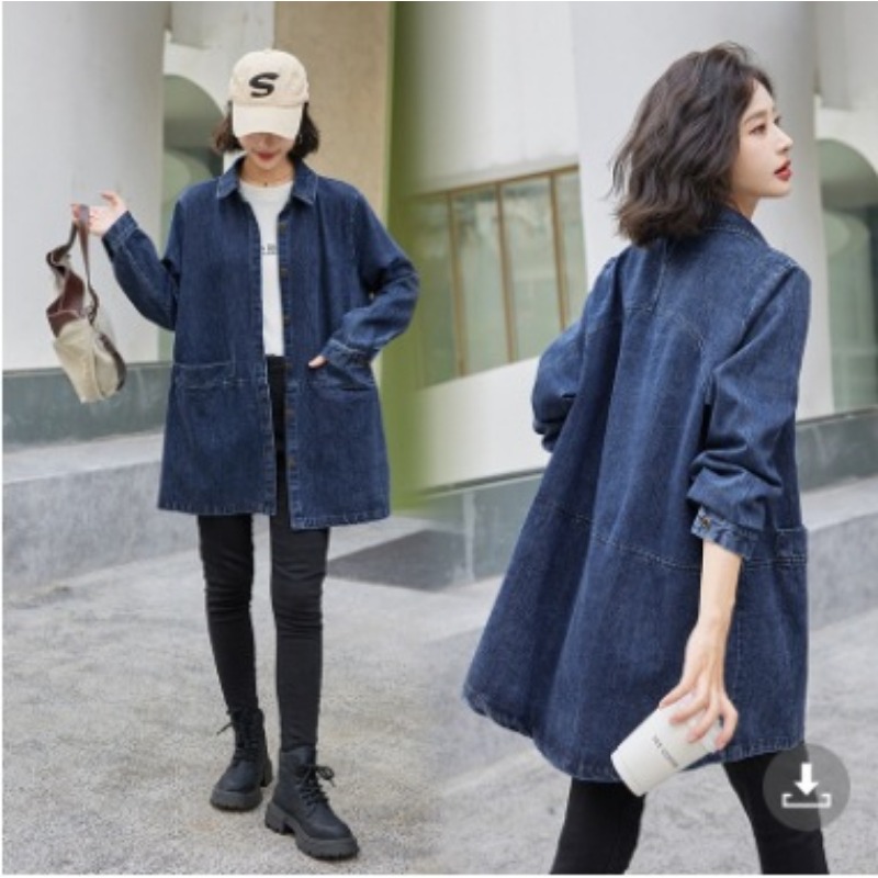 Veste en jean oversize à col p - Streetwear Brand Denim avis et prix