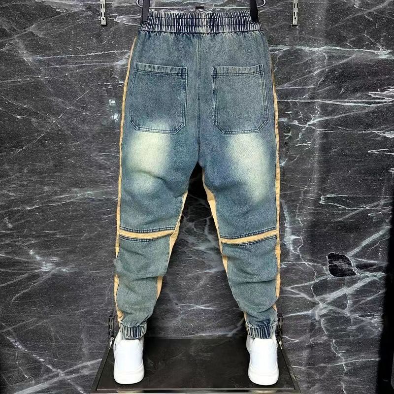 Pantalon en denim bleu délavé  - Streetwear Brand Denim avis et prix