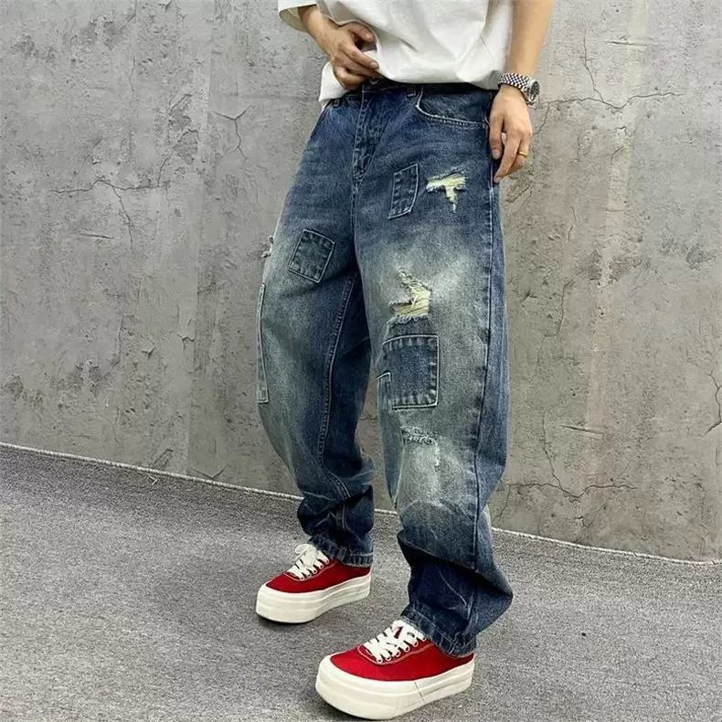 Jeans de marque à empiècements - Streetwear Brand Denim avis et prix