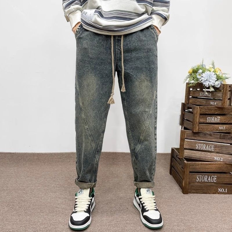 Nouveau Jean Rétro Tendance Or - Streetwear Brand Denim avis et prix