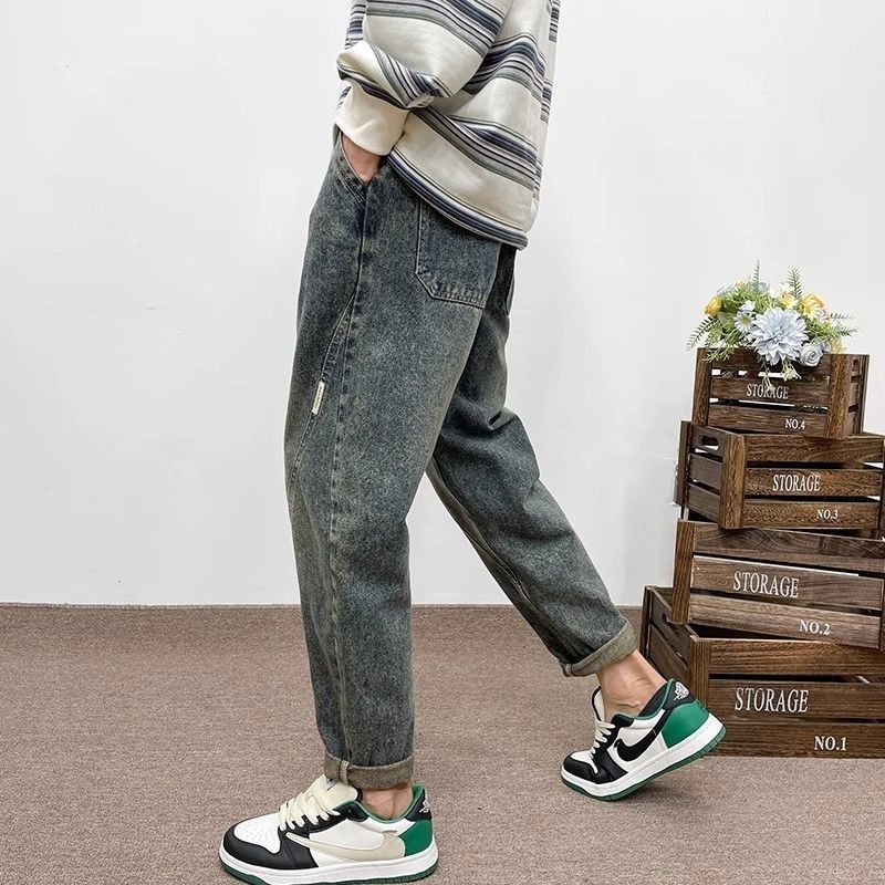 Nouveau Jean Rétro Tendance Or - Streetwear Brand Denim avis et prix