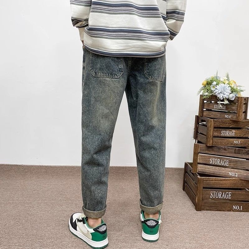 Nouveau Jean Rétro Tendance Or - Streetwear Brand Denim avis et prix