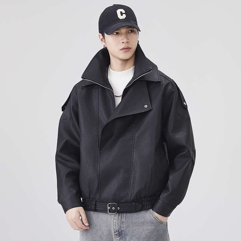 Automne hiver veste en cuir ho - Streetwear Brand Vintage avis et prix
