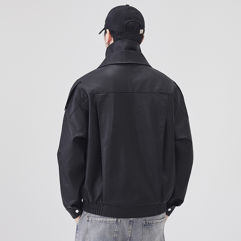 Automne hiver veste en cuir ho - Streetwear Brand Vintage avis et prix