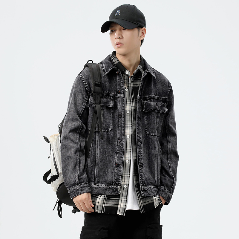 Veste en jean délavée coupe am - Streetwear Brand Denim avis et prix